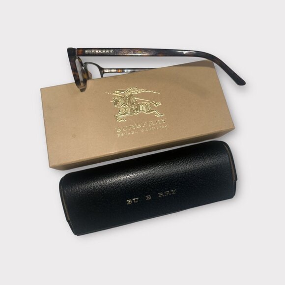 BURBERRY Square Frame Optical Glasses 0BE2272 3029 53mm Tortoise Rim Eyeglasses - Picture 6 of 9